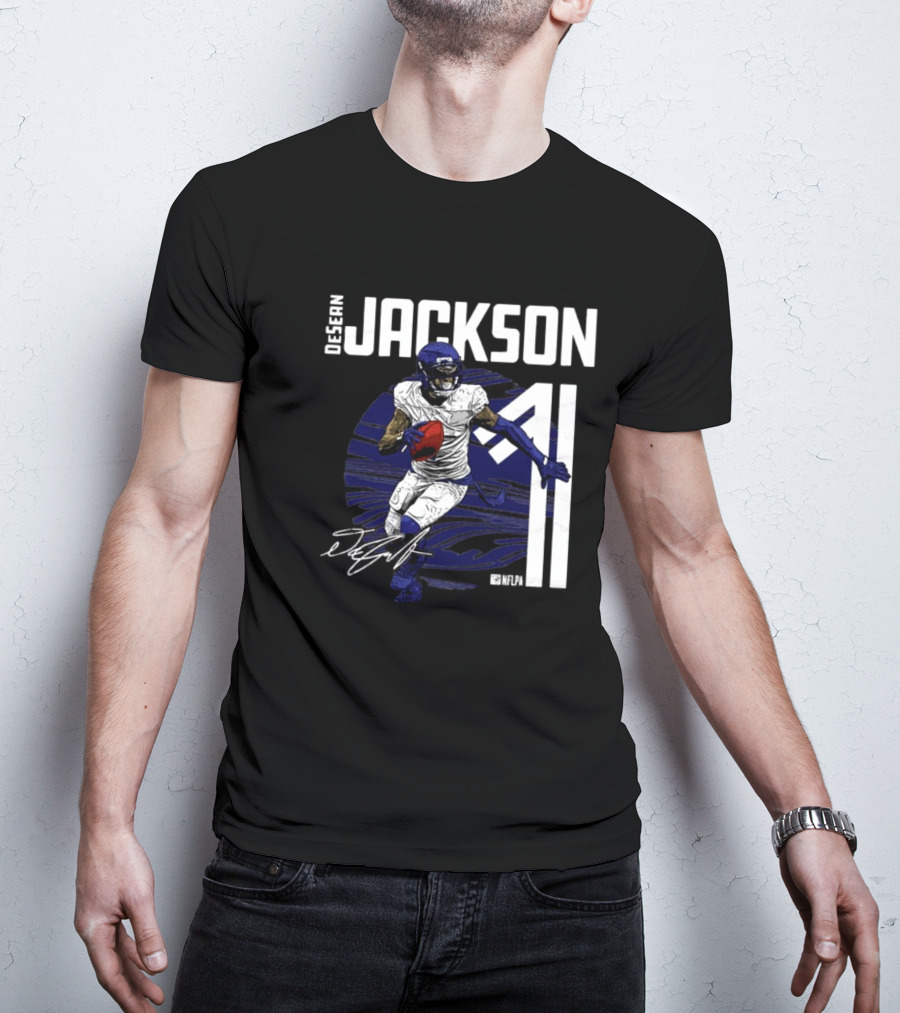 DeSean Jackson NFLPA Signature Baltimore Ravens Number 11 NFL T-Shirt