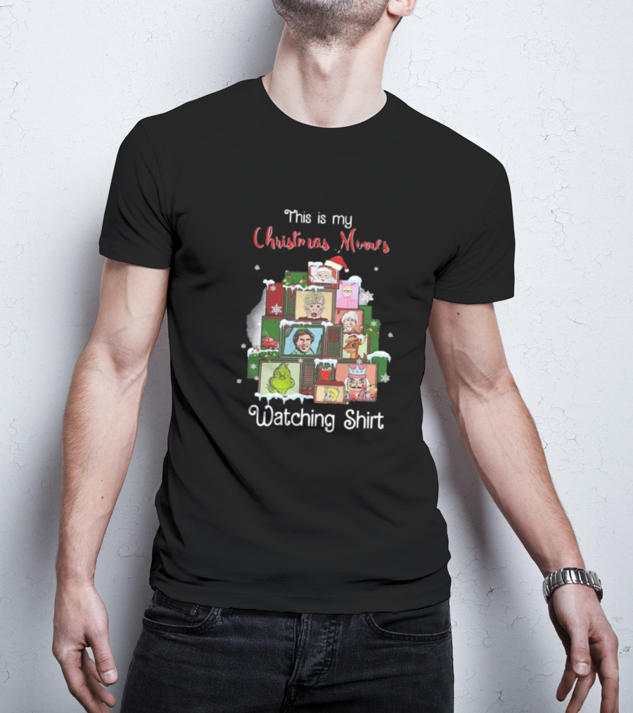 This Is My Christmas Movies Watching Shirt Home Alone Grinch Elf T-Shirt