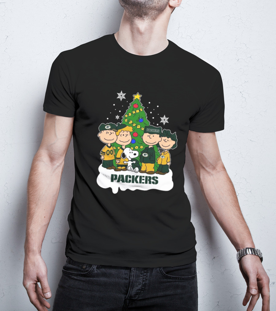 Snoopy The Peanuts Packers NFL Christmas T-Shirt