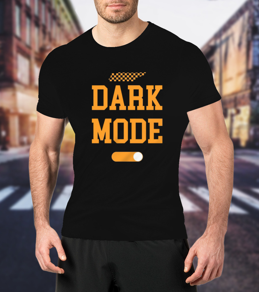 Tennessee Vols Dark Mode On Knoxtalgia Checkerboard T-Shirt