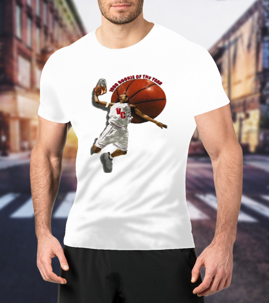 1999 Rookie Of The Year VC Toronto Raptors NBA Signature Vince Carter T-Shirt