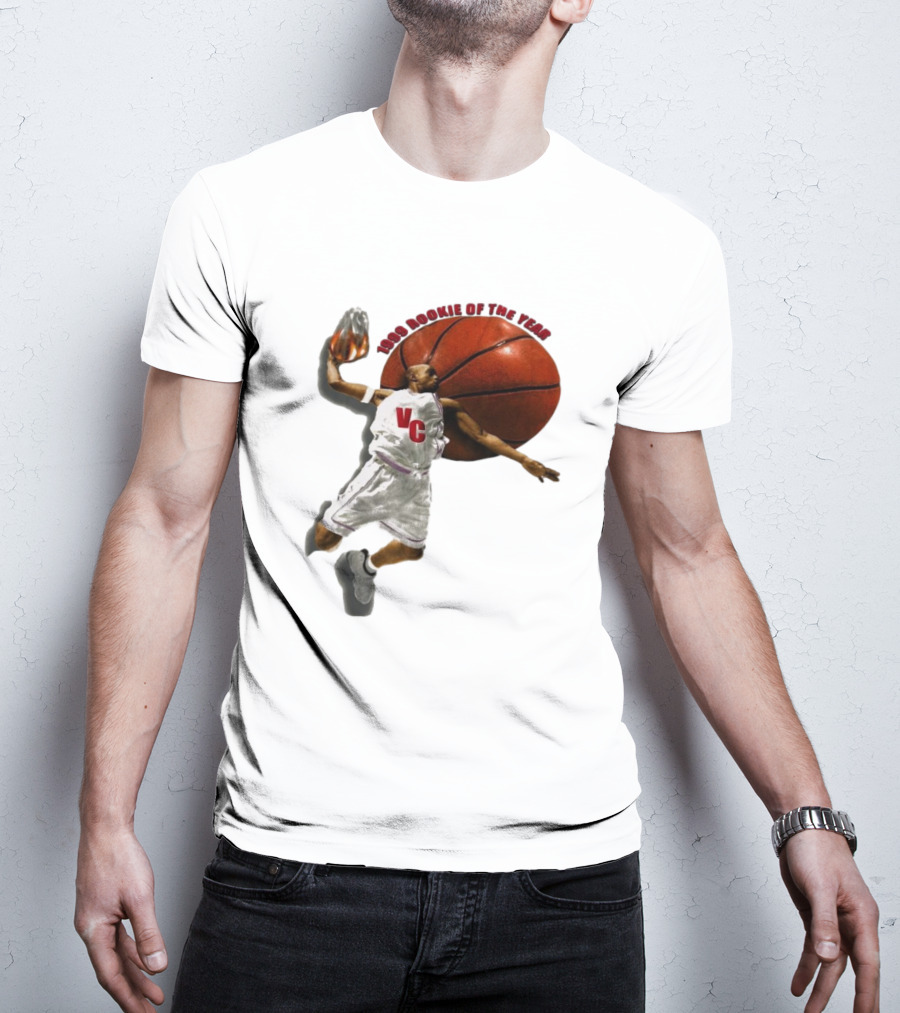 1999 Rookie Of The Year VC Toronto Raptors NBA Signature Vince Carter T-Shirt