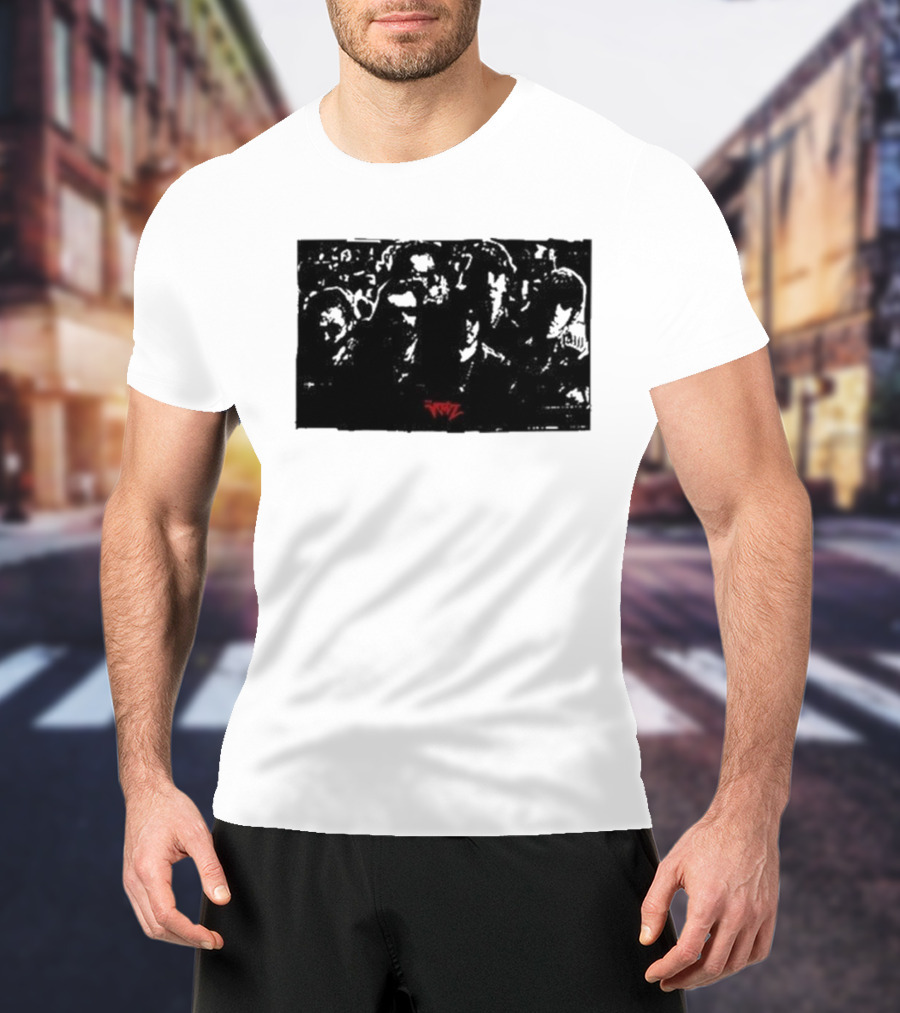 The Voidz Group Photo Black And Red Album Cover Aesthetic T-Shirt