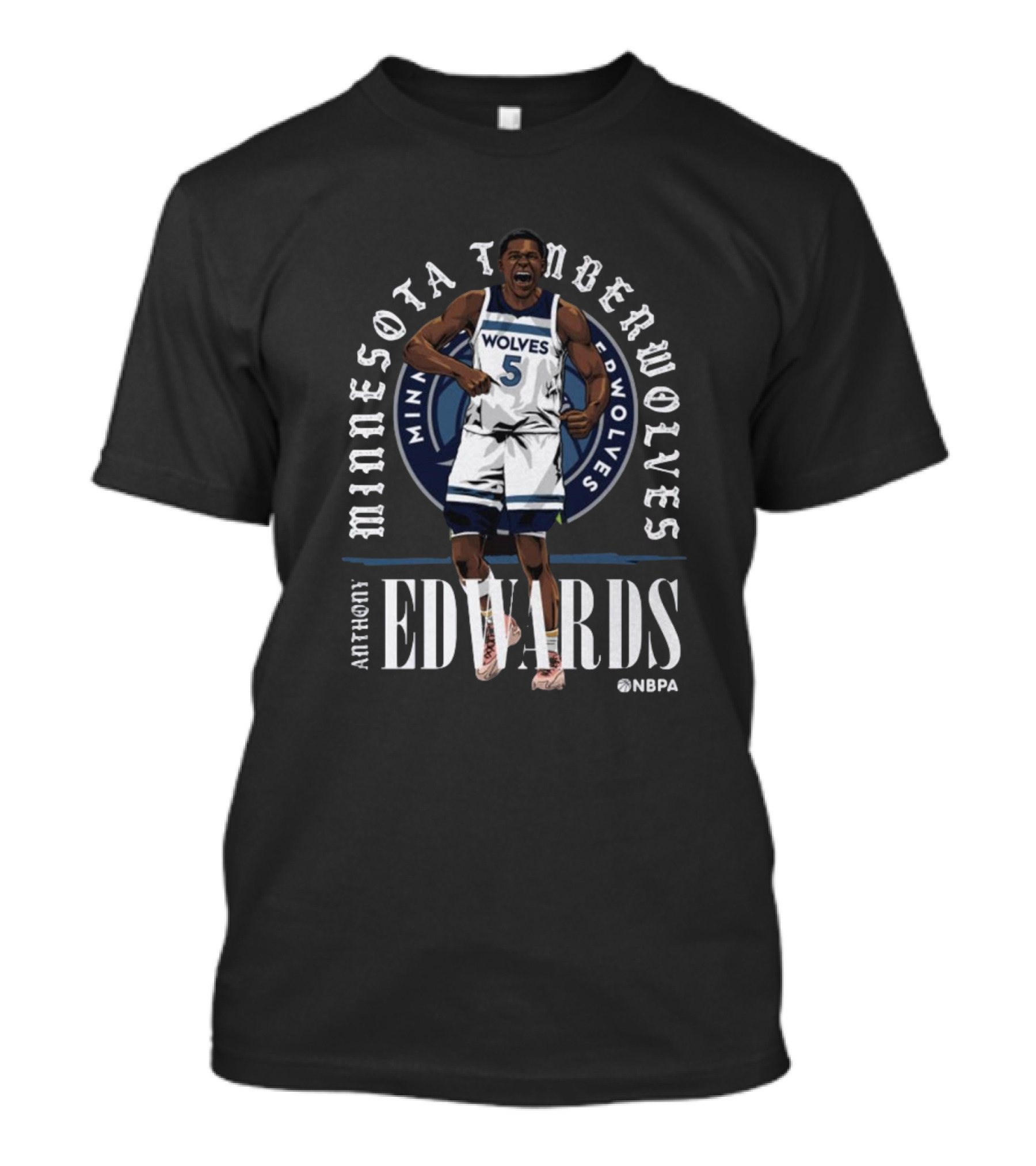 Anthony Edwards Minnesota Timberwolves Wolves NBPA T-Shirt