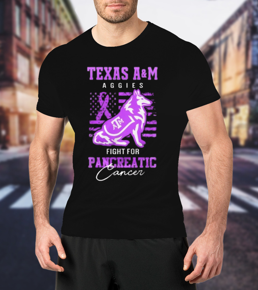 Texas A&M Aggies Fight For Pancreatic Cancer T-Shirt