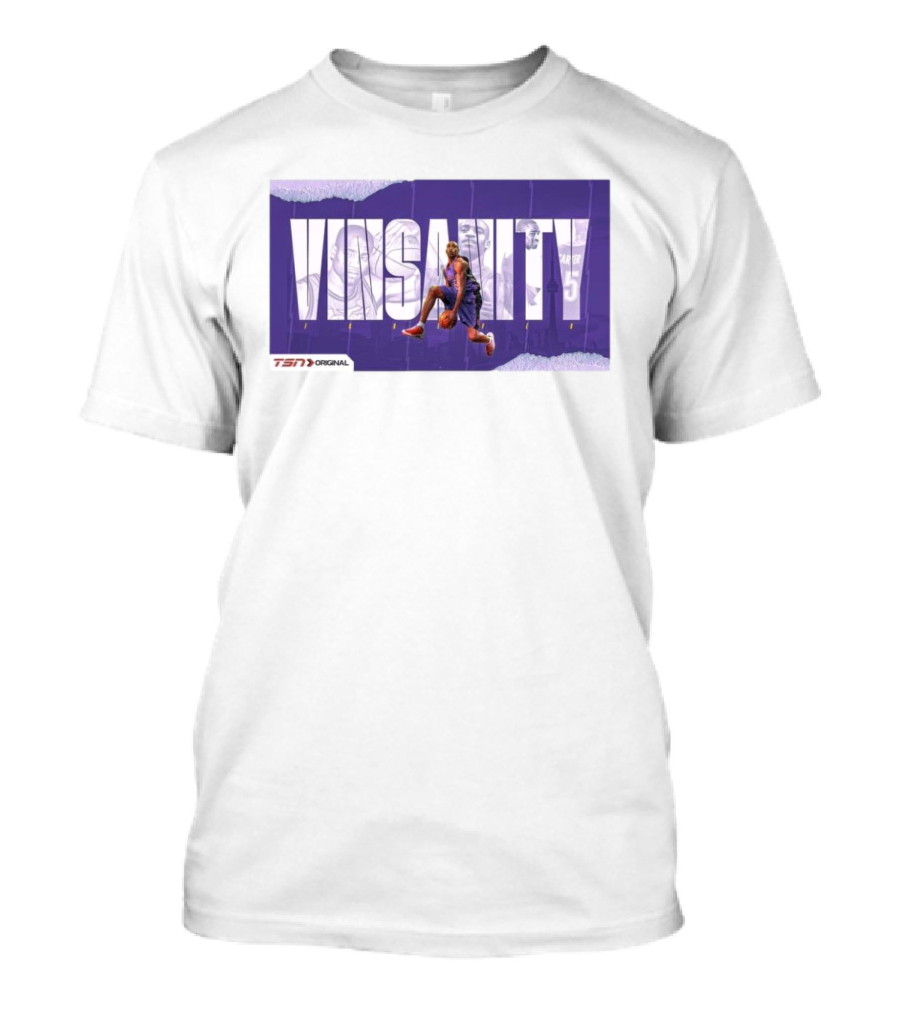 Vincent Lamar Carter Vinsanity TSN Original Raptors Legend T-Shirt
