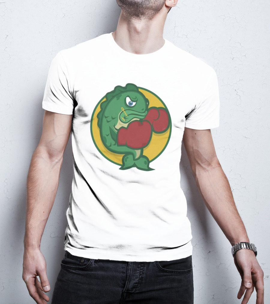 Hookline Sinkers Boxing Fish Icon T-Shirt