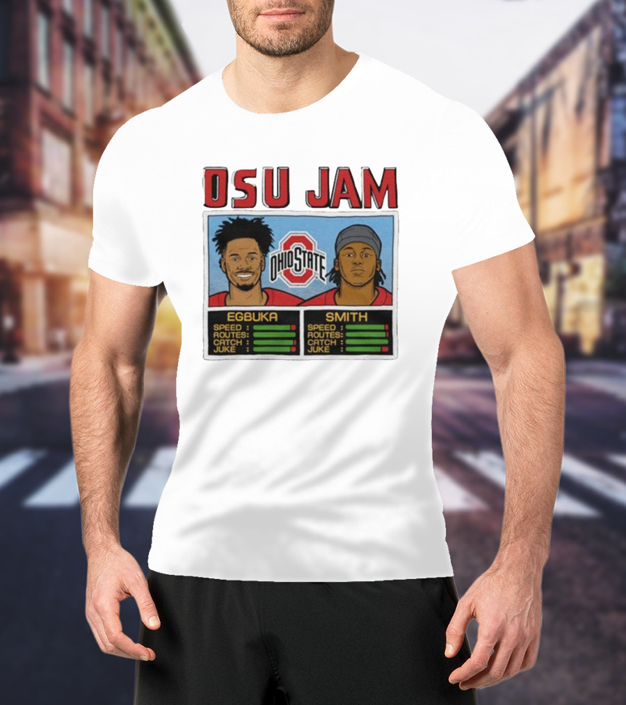 OSU Jam Egbuka Smith Ohio State Football Speed Routes Catch Juke T-Shirt