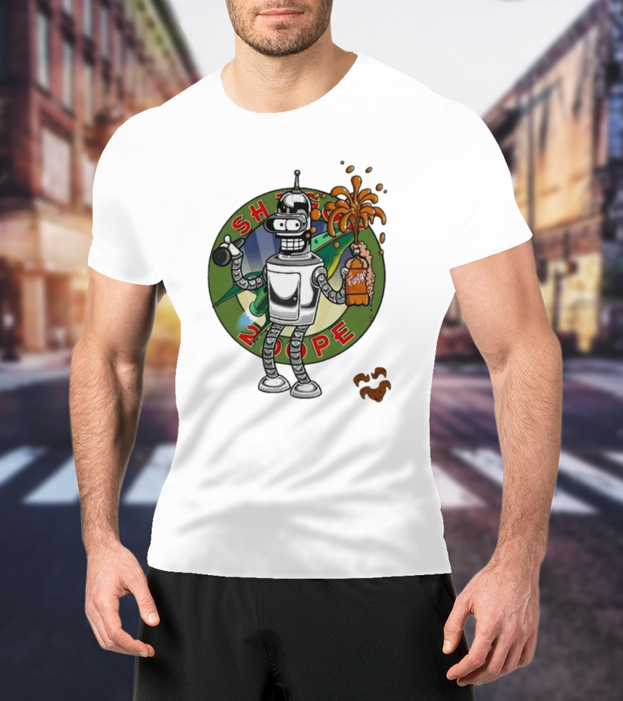 Shaggy Show Bender 2 Dope Futurama Fudge Robot T-Shirt