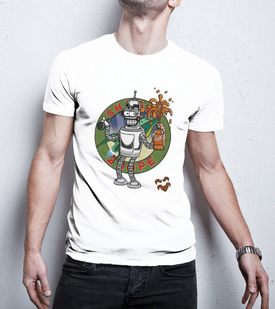 Shaggy Show Bender 2 Dope Futurama Fudge Robot T-Shirt