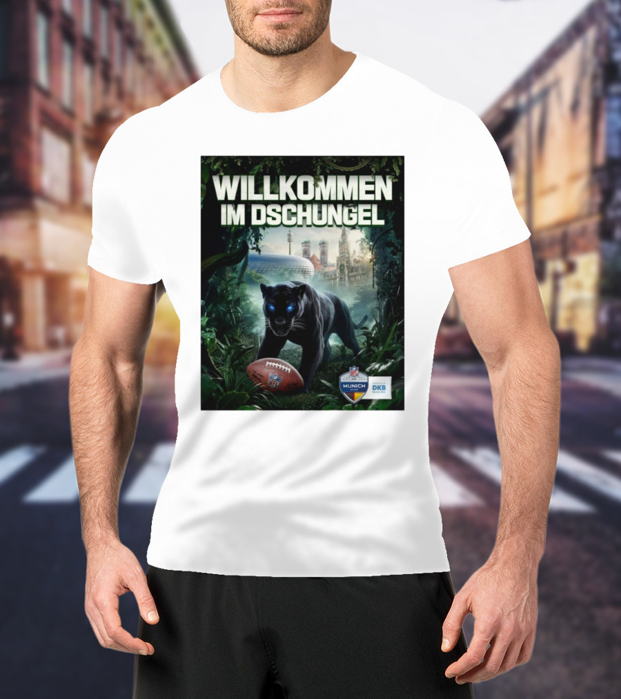 Willkommen Im Dschungel NFL München The Panthers Are Coming T-Shirt