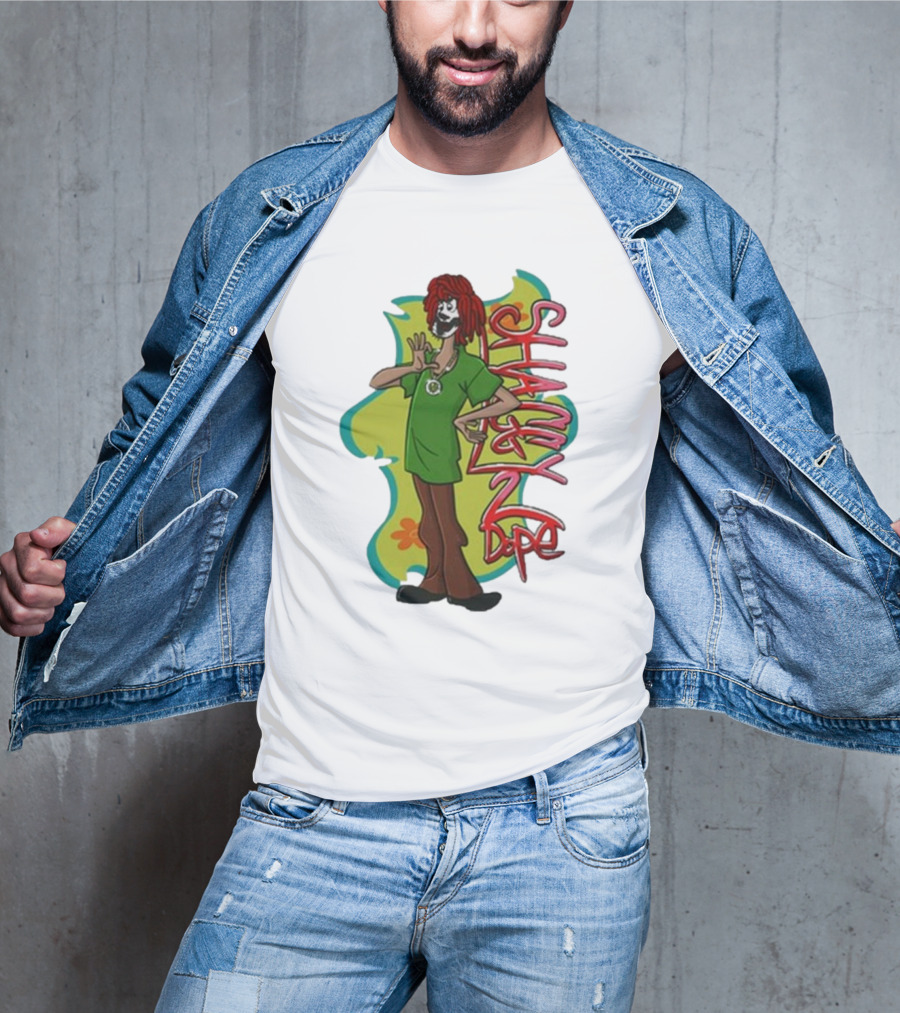 Shaggy 2 Dope Cartoon Character With Green T-Shirt