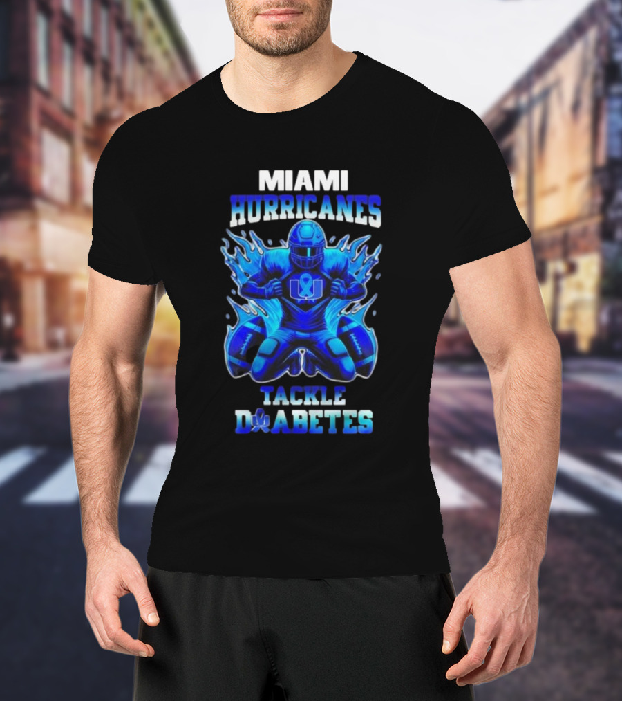 MIAMI HURRICANES TACKLE DIABETES AWARENESS NOVEMBER T-Shirt