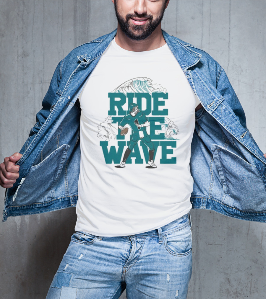 Ride The Wave Coastal Carolina University Football Quarterback Wave T-Shirt