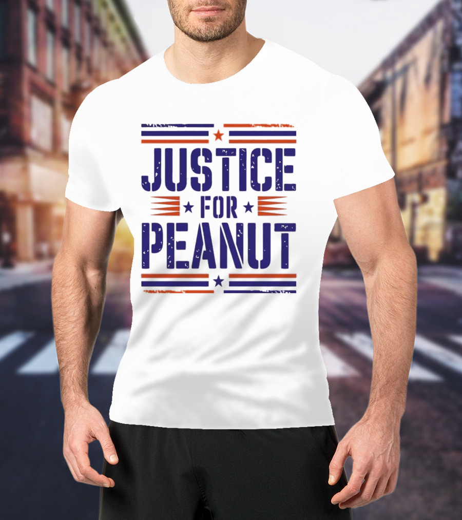 Justice For Peanut Vintage Squirrel Funny T-Shirt
