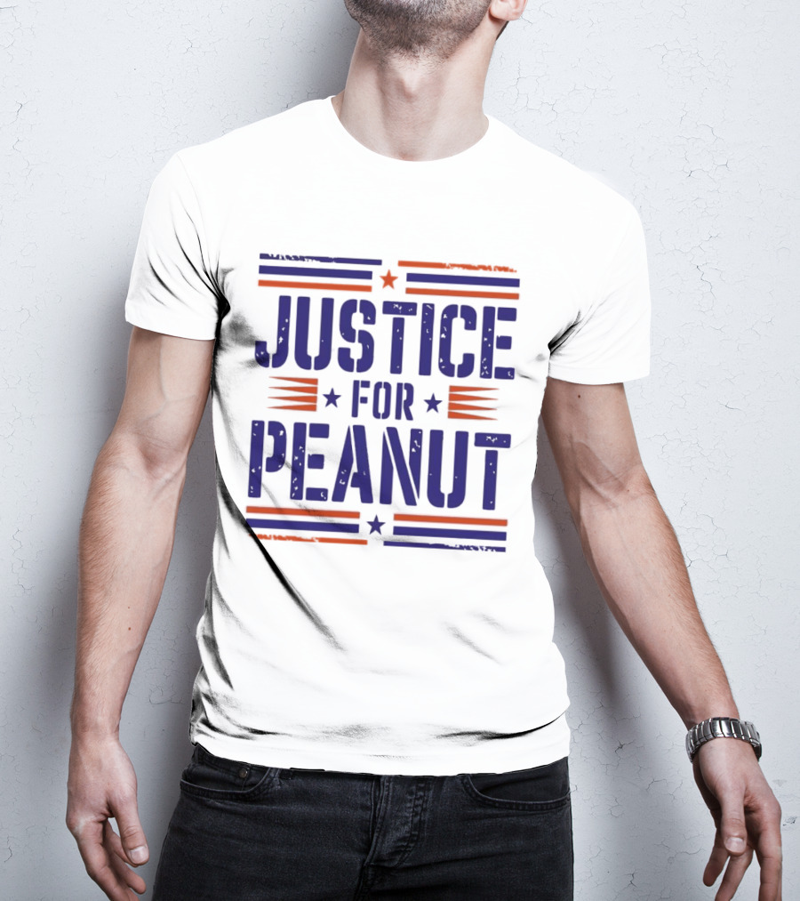 Justice For Peanut Vintage Squirrel Funny T-Shirt