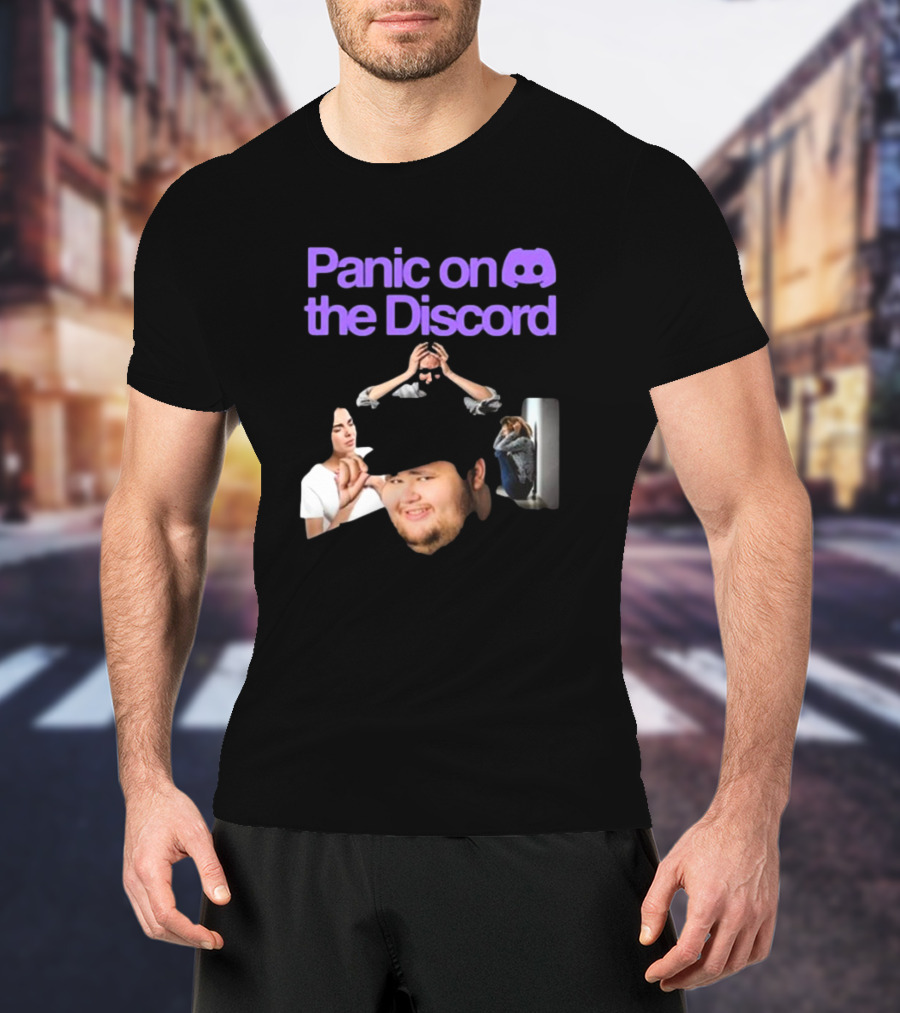 Panic On The Discord Meme Reaction Faces T-Shirt