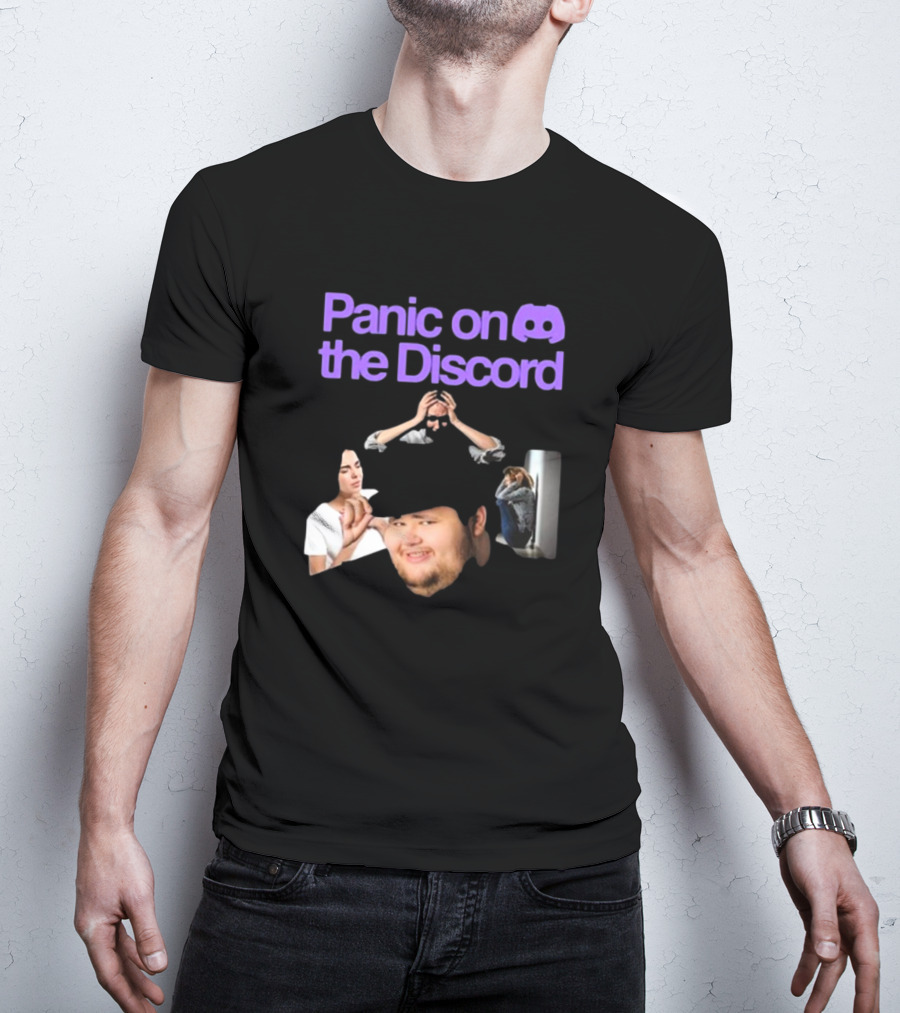 Panic On The Discord Meme Reaction Faces T-Shirt