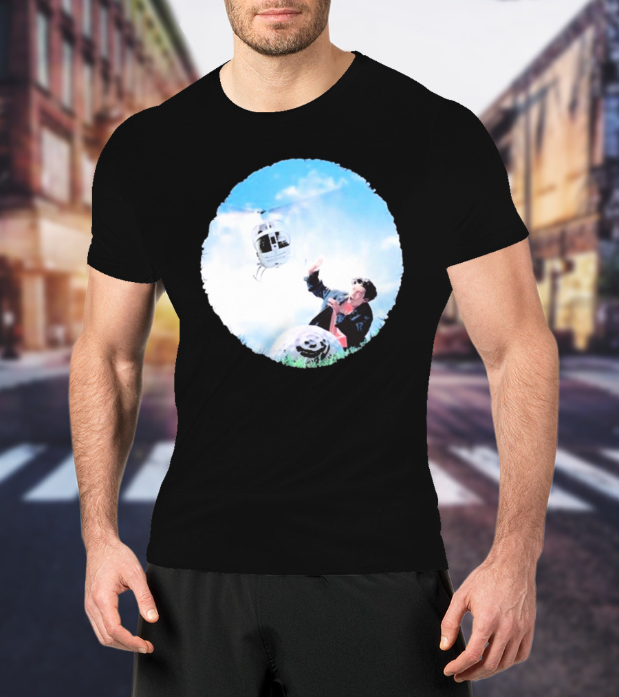 All But 6 Records Helicopter Happy Hunting T-Shirt