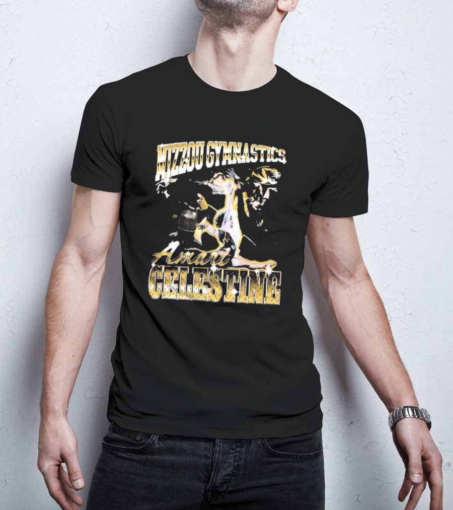 Mizzou Gymnastics Amari Celestine Throwback 90s T-Shirt