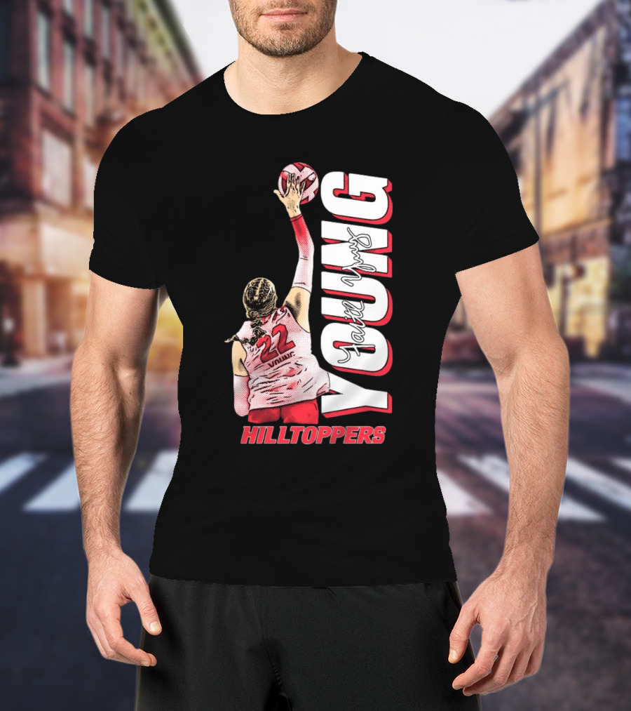 Faith Young Hilltoppers WKU Volleyball 22 Signature T-Shirt