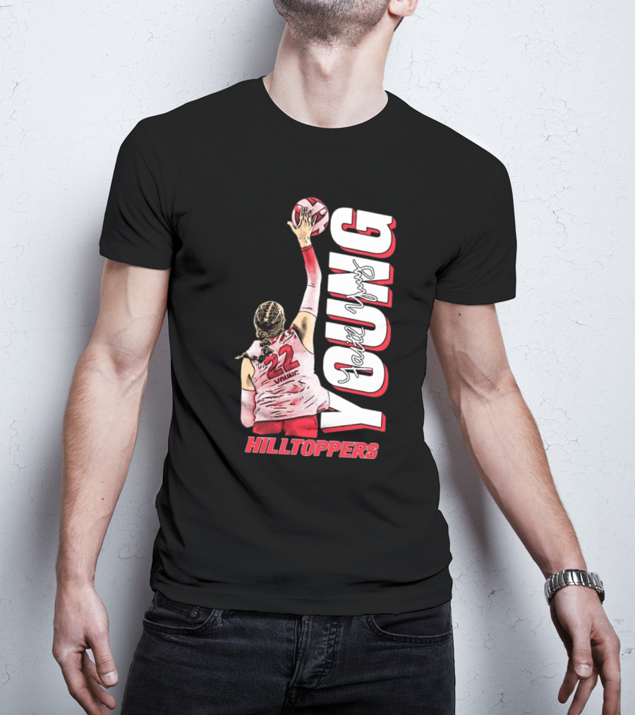 Faith Young Hilltoppers WKU Volleyball 22 Signature T-Shirt