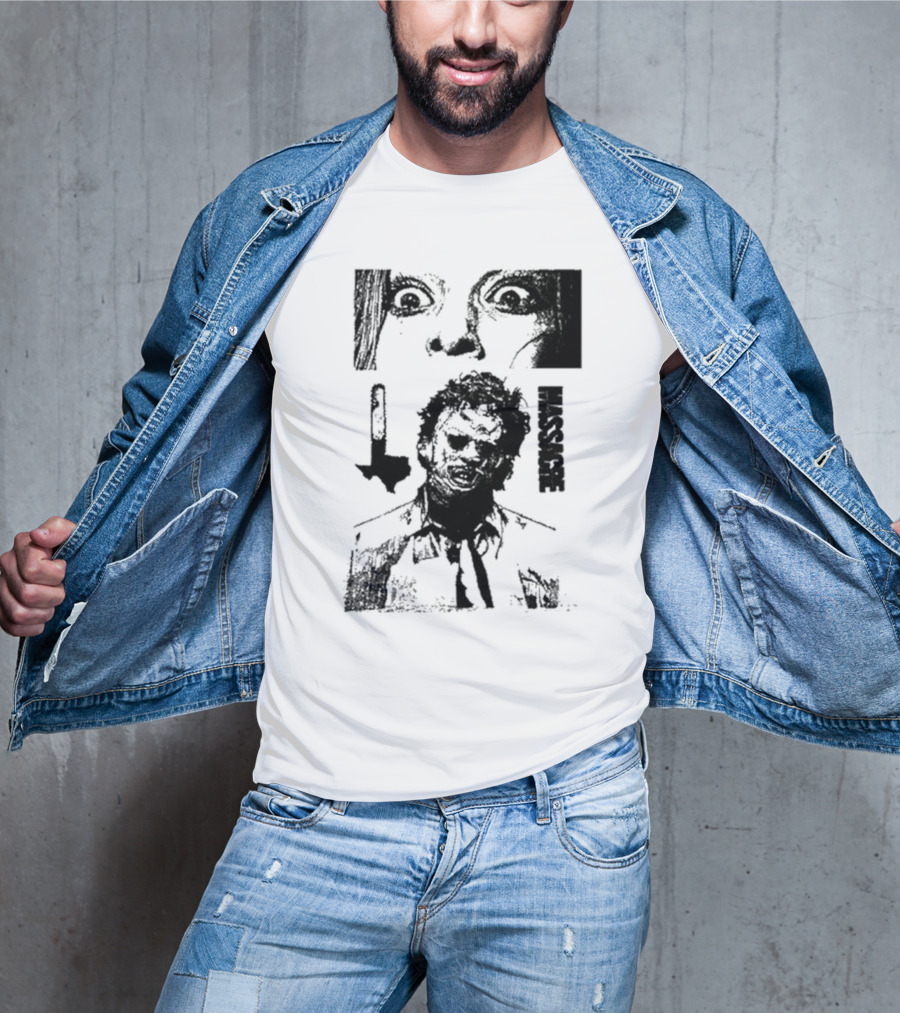 San Antonio Sharpist Texas Chainsaw Massacre Face Horror T-Shirt