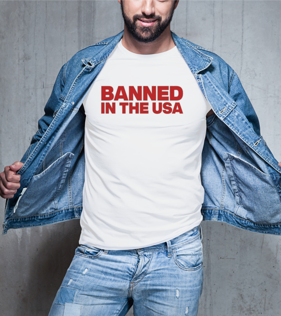 Banned In The USA Venus Sherwood Wearing T-Shirt