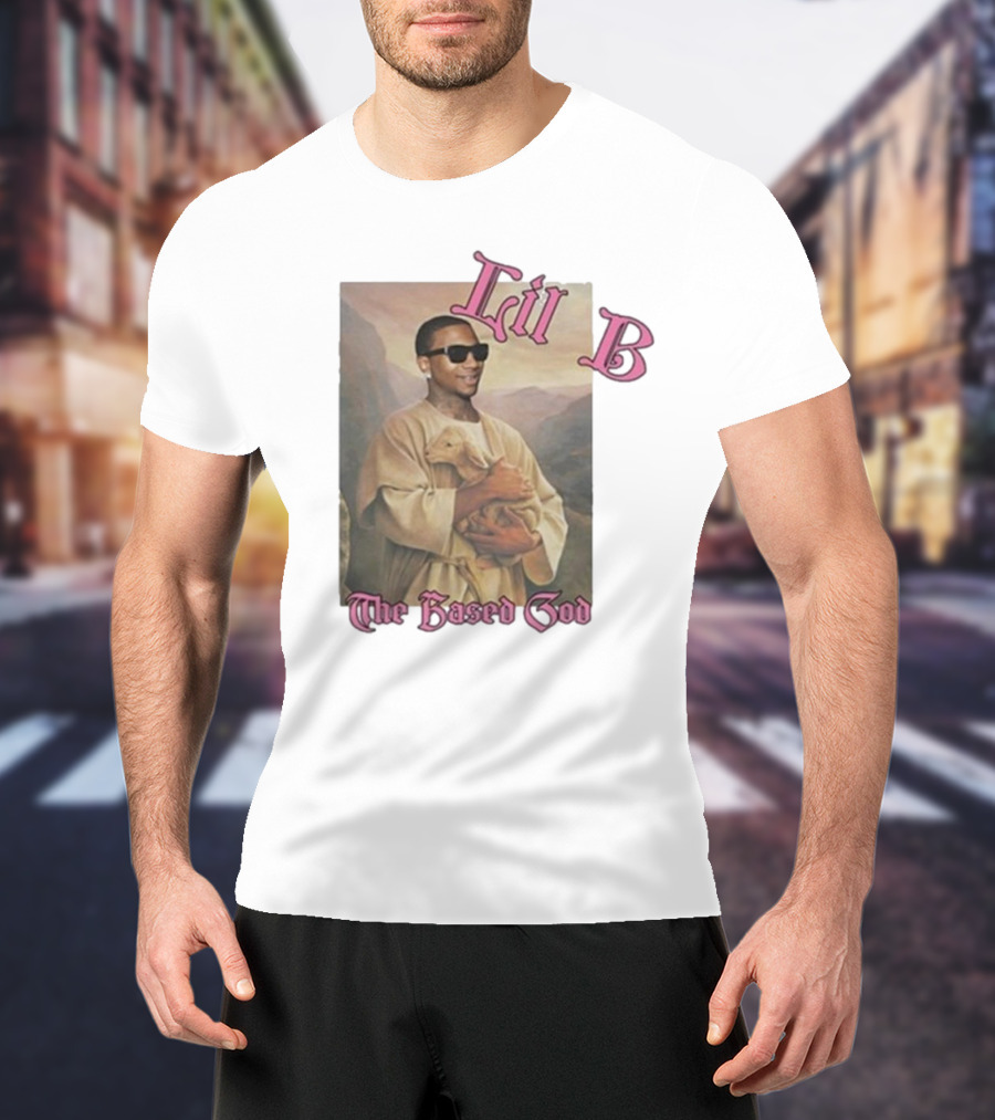 Lil B The Based God Savior Image With Sunglasses And Lamb T-Shirt