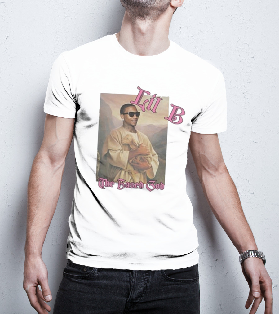 Lil B The Based God Savior Image With Sunglasses And Lamb T-Shirt