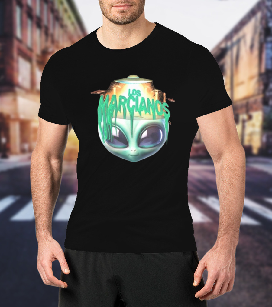 Los Marcianos Alien Head Universal Music Merch T-Shirt
