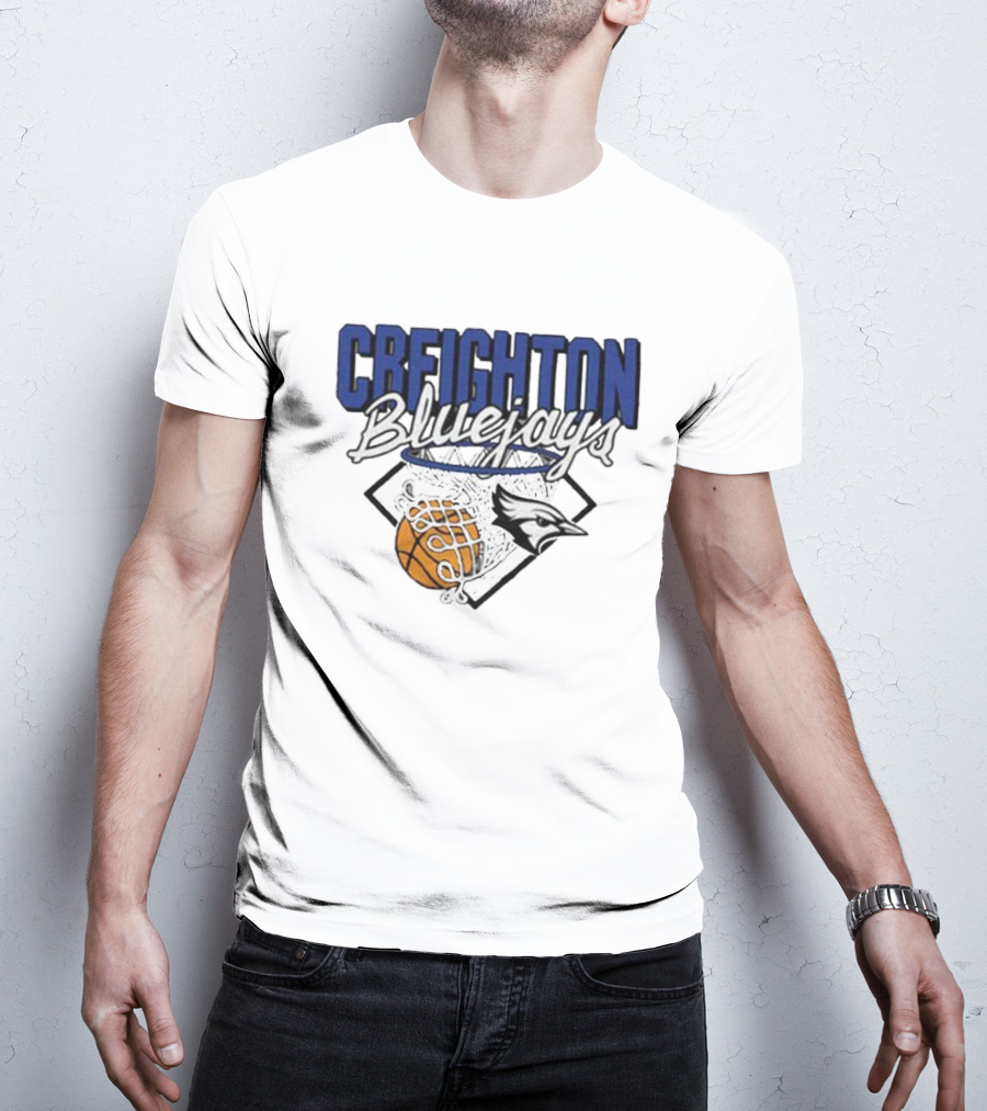Creighton Bluejays Basketball Nothing But Net T-Shirt