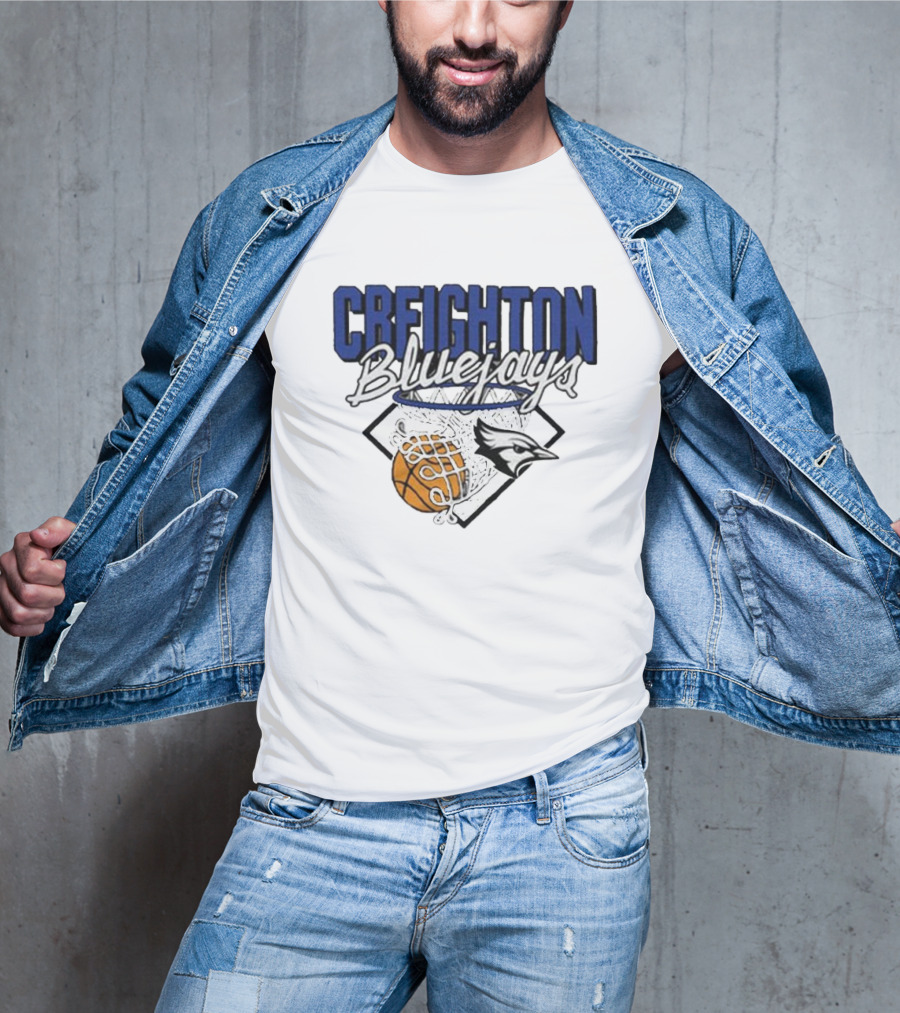 Creighton Bluejays Basketball Nothing But Net T-Shirt
