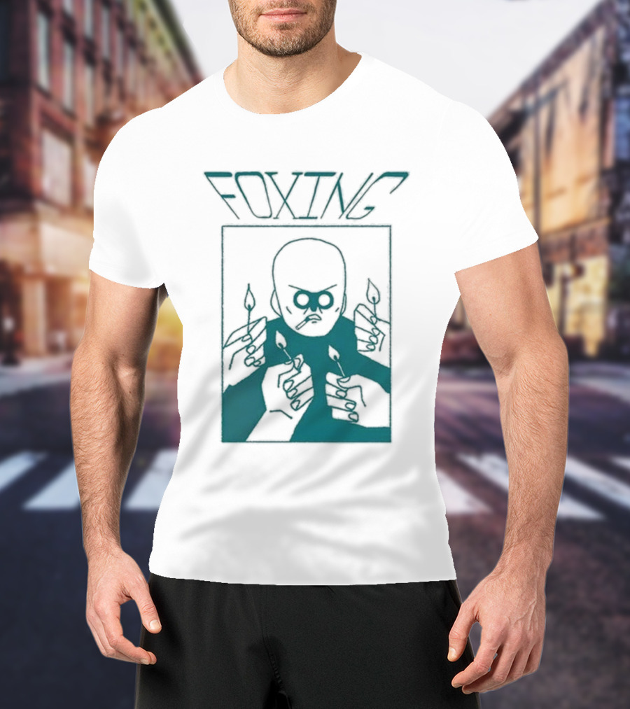 FOXING Cigman White Mysterious Smoker With Matches T-Shirt