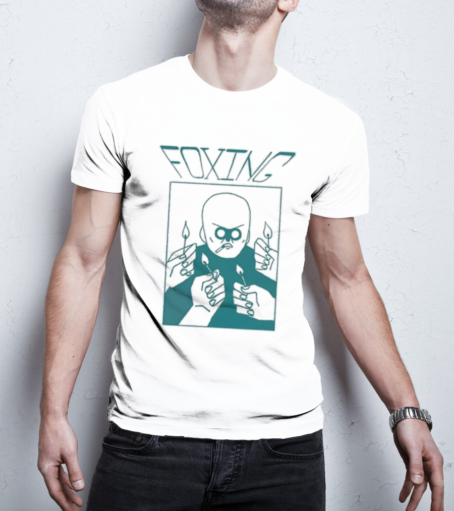 FOXING Cigman White Mysterious Smoker With Matches T-Shirt