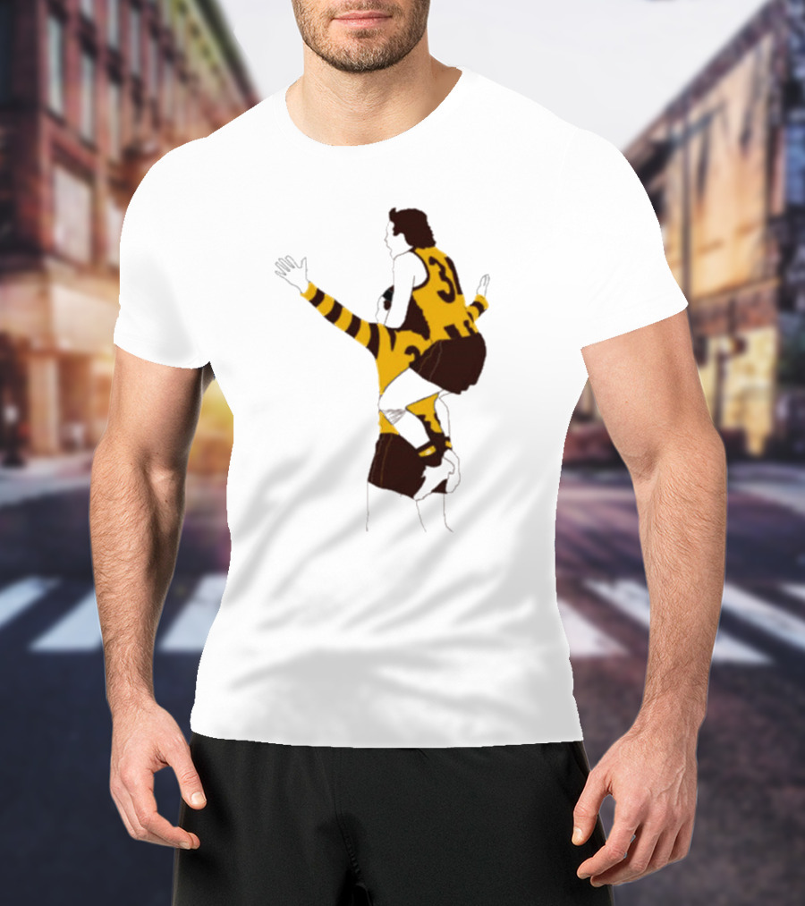 Ginny X Watto Classic Football Celebration Yellow And Black Stripes T-Shirt