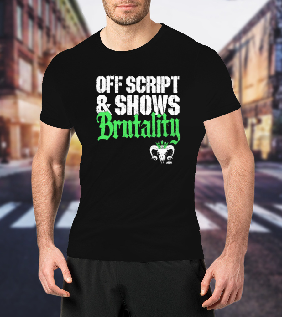 Off Script Shows Brutality Will Ospreay Vintage AEW T-Shirt
