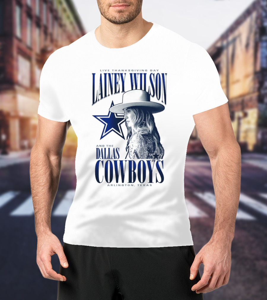 Lainey Wilson Live Thanksgiving Day With Dallas Cowboys Arlington Texas T-Shirt