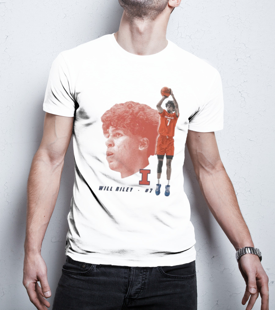 Will Riley #7 Illinois Fighting Illini Big Ten Iconic T-Shirt