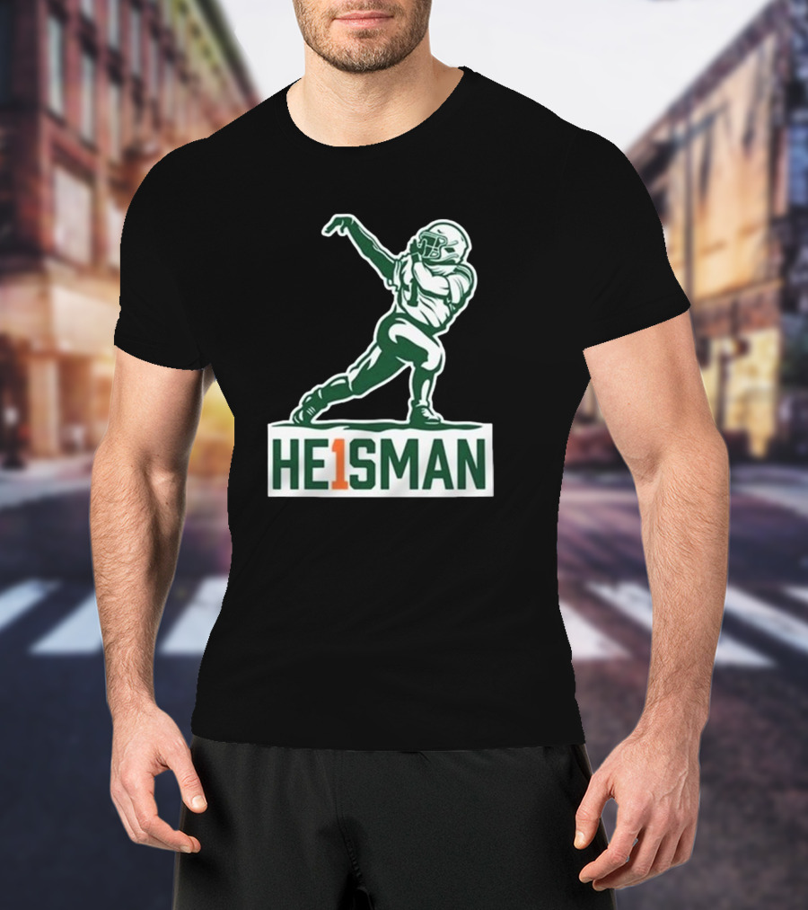 HE1SMAN Football Pose With Jersey Number One T-Shirt