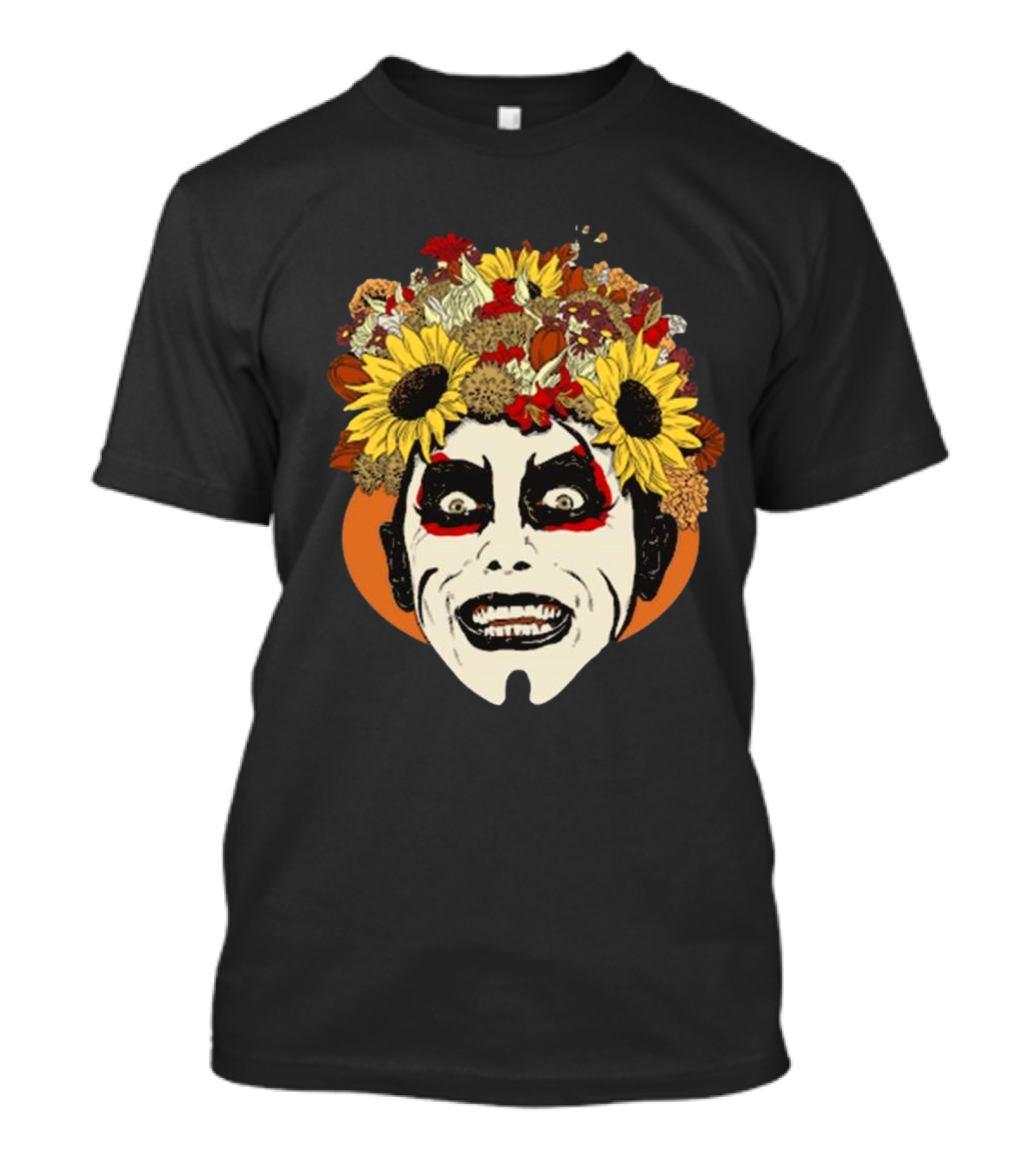 Danhausen Fallhausen Sunflower Face Paint WWE Wrestling T-Shirt