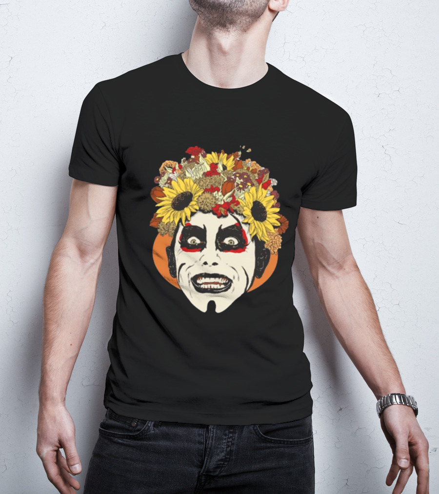 Danhausen Fallhausen Sunflower Face Paint WWE Wrestling T-Shirt