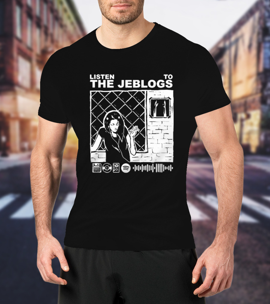 Listen To The Jeblogs Music Streaming Icons T-Shirt