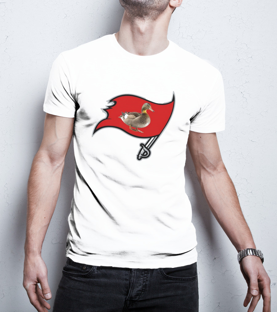 Tampa Bay Duckaneers New Buccaneers Parody Logo Flag T-Shirt