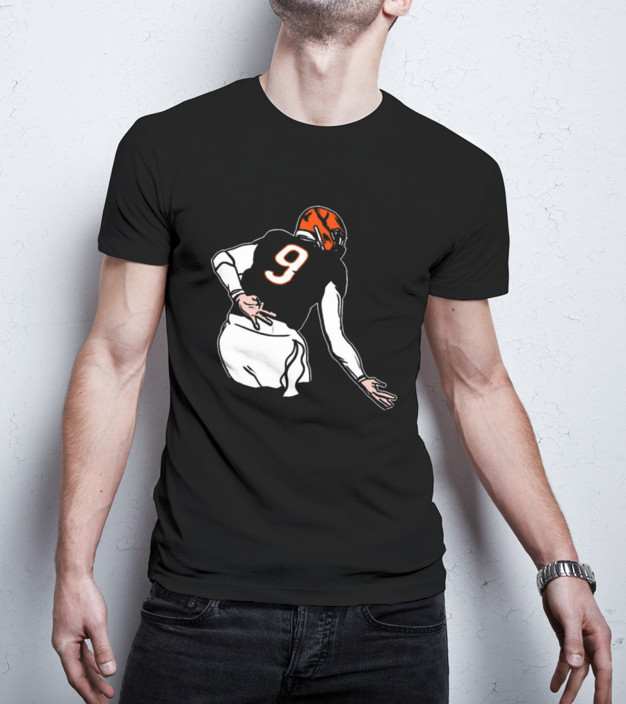 Oe Burrow Griddy Number 9 Cincinnati Bengals NFL Player T-Shirt