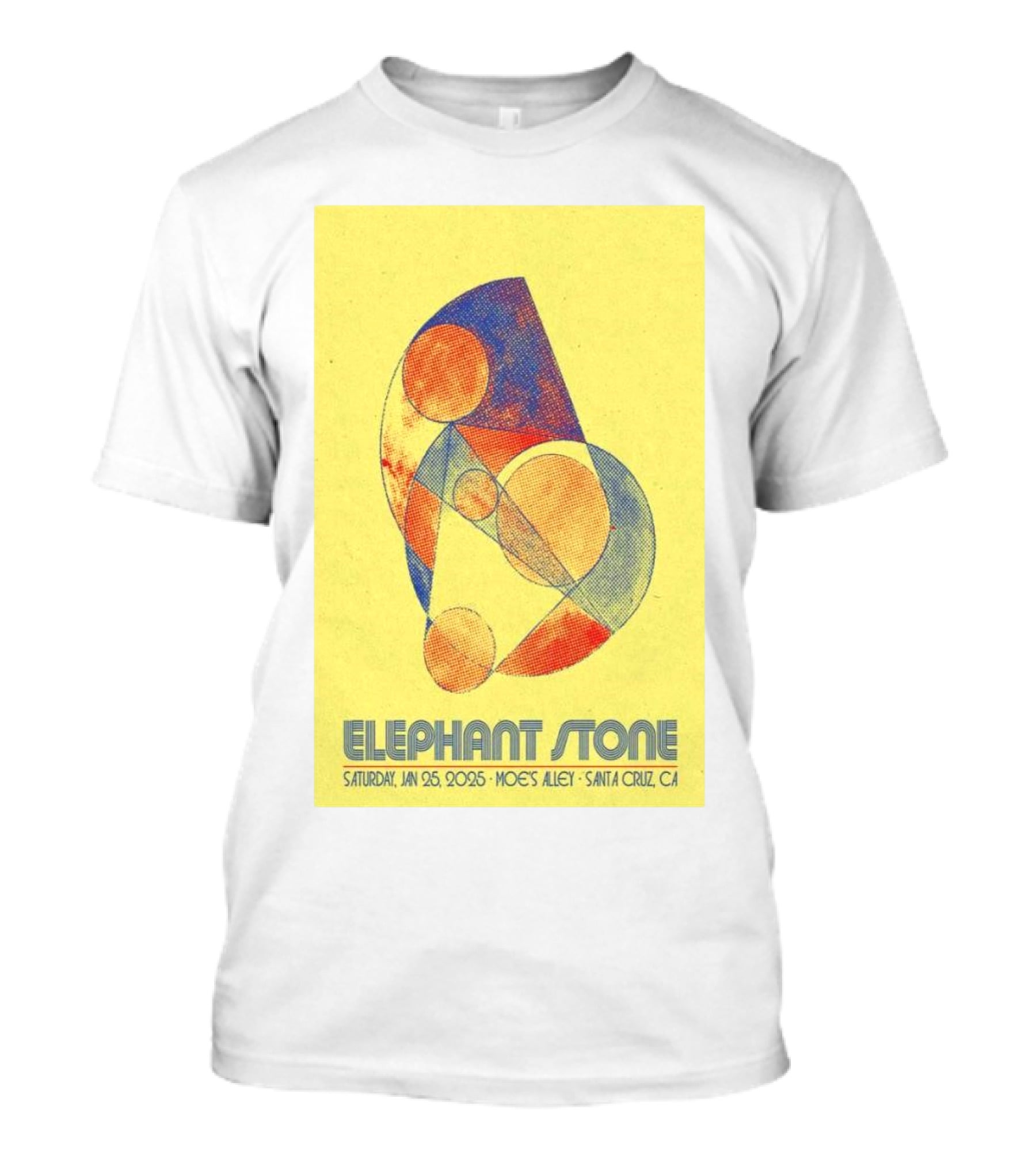 Elephant Stone Saturday January 25 2025 Moe's Alley Santa Cruz CA T-Shirt