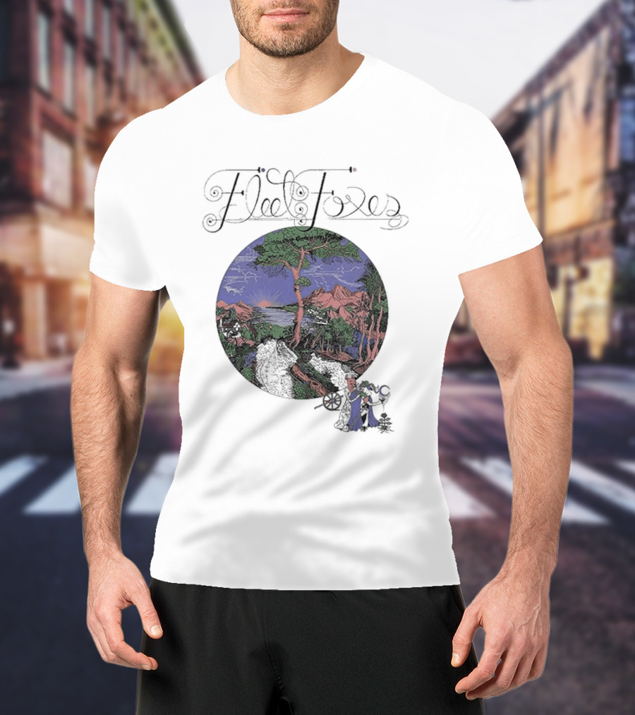 Fleet Foxes Sun Giant Album Cover Art Scenic Landscape T-Shirt