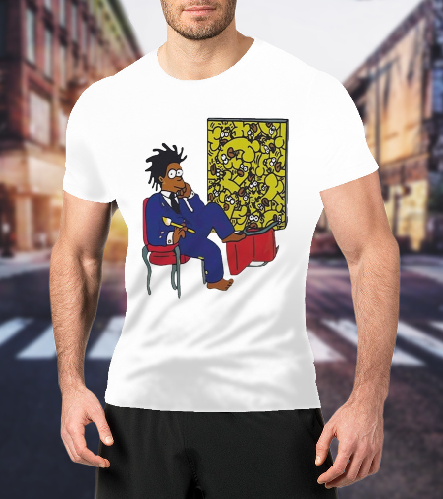 Jay Z Simpson Basquiat-Inspired Simpsons Mashup T-Shirt