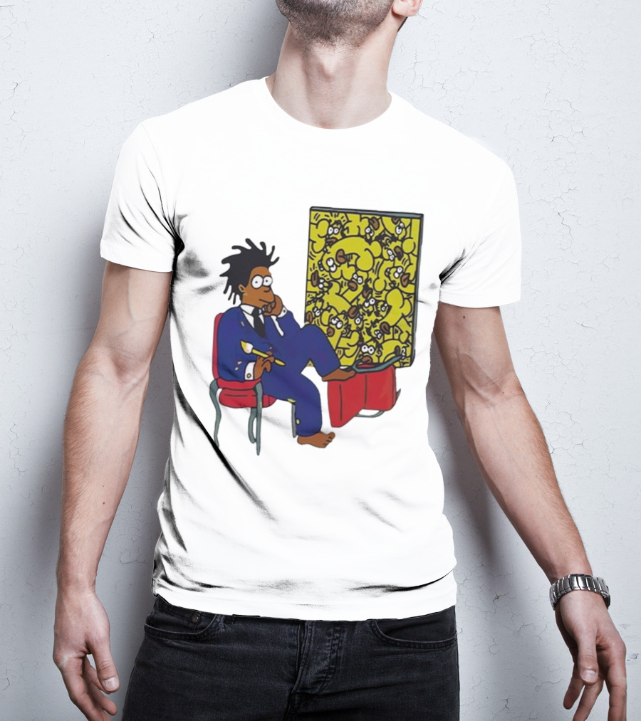 Jay Z Simpson Basquiat-Inspired Simpsons Mashup T-Shirt