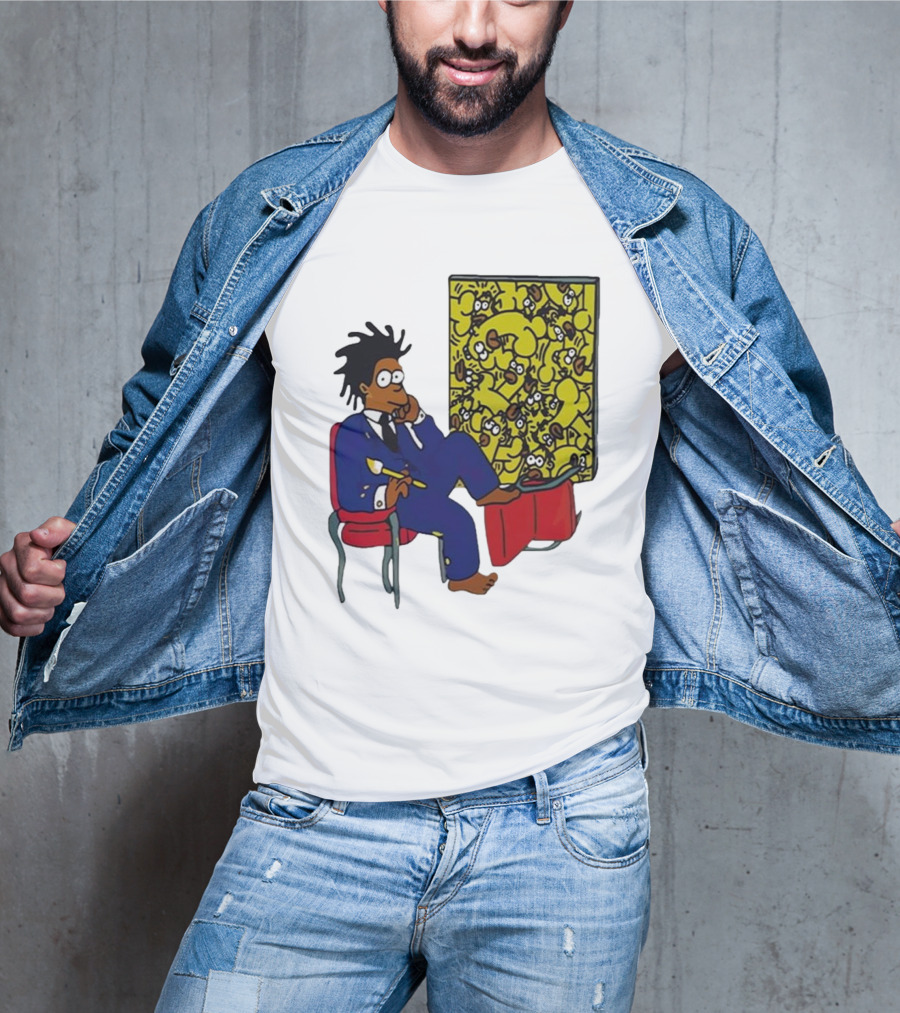 Jay Z Simpson Basquiat-Inspired Simpsons Mashup T-Shirt